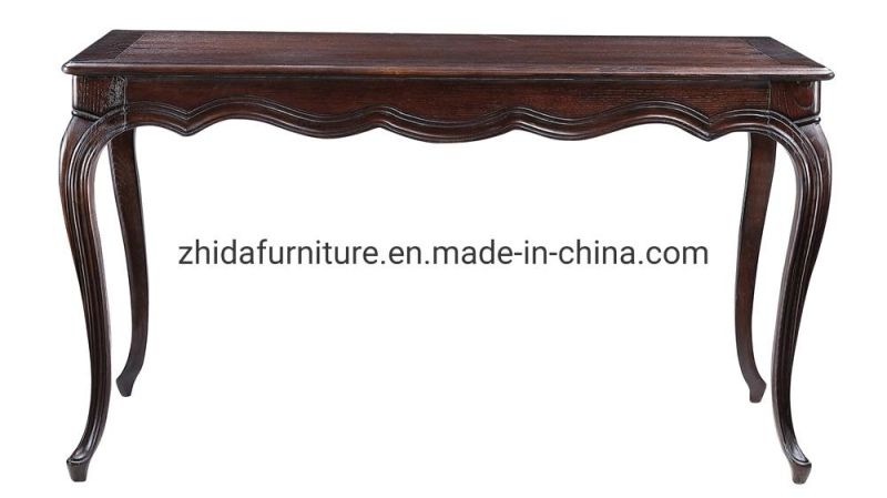 Antique Classic Wooden Table Top Dining Table for Home Furniture