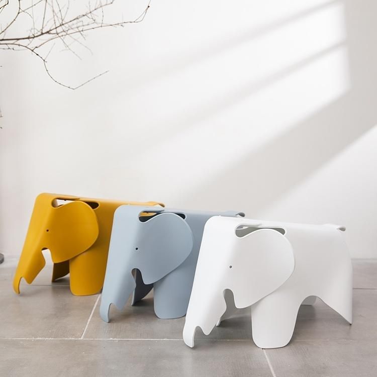 Funny Baby Elephant Plastic Living Room Children Chairs