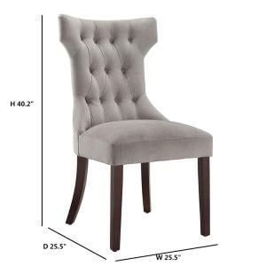 Tufted Upholstered Armless Dining Chair