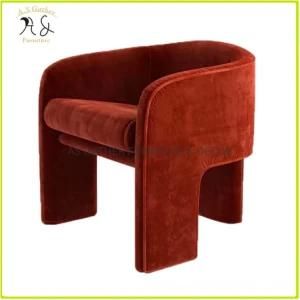 Modern Designer Chair Light Luxury Velvet Fabric Upholstery Sofa Chair