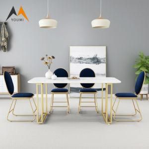 Factory Wholesale Modern Removable Metal Furniture Dining Table