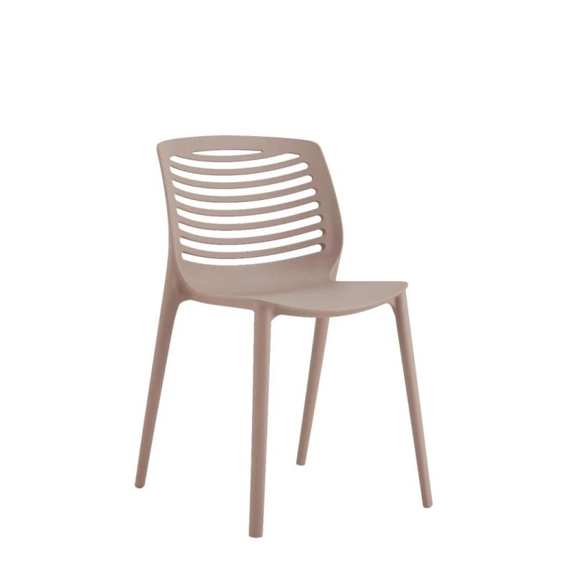 Cheap Wholesale Moon Seat Heavy Duty Stackable Ergonom Plastic Chair for Dining Restaurant Chair