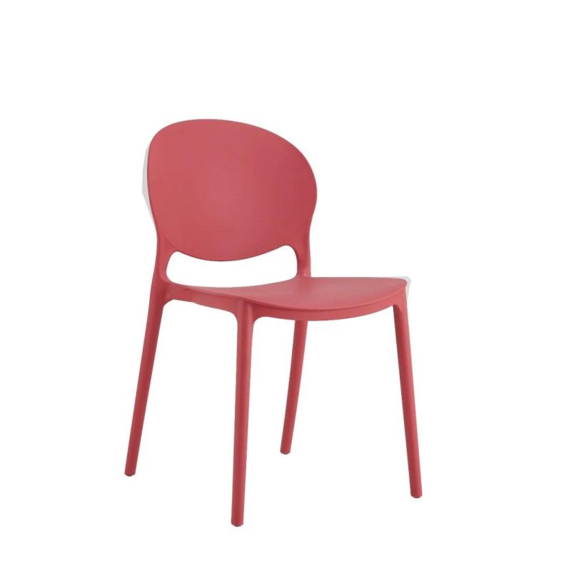 Best Selling Different Colors Scandinavian Modern Chair in Polypropylene Outdoor Cafe Plastic Chair