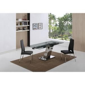 Extension Steel Restaurant Dining Table for Living Room Furniture