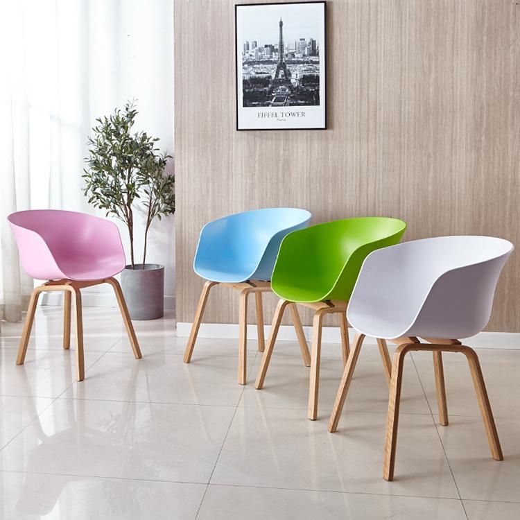 Factory Price Home Kitchen Dining Room Chair Modern Furniture Fashion Metal Legs Plastic Chairs
