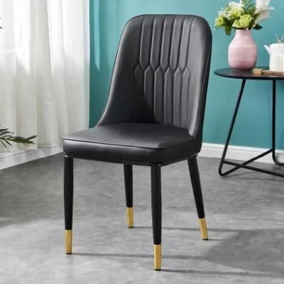Elegant Luxury Dining Chairs with Metal Legs