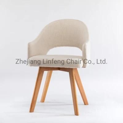 Modern Furniture Upholstered Vintage Wood Design High End Nordic Dining Chair