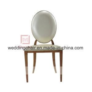Modern Design Event Furniture Round Back Stainless Steel Wedding Chairs