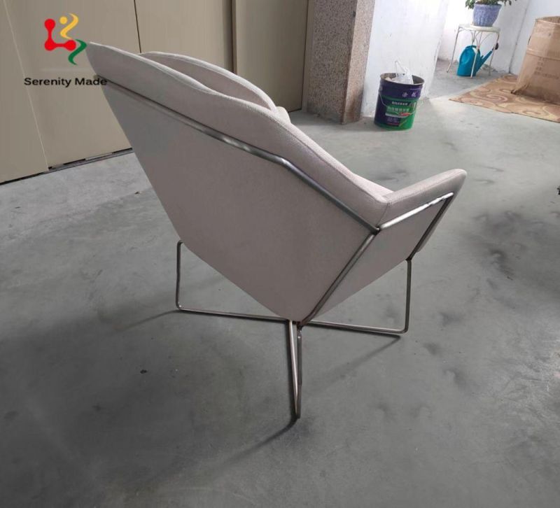 New Arrival Modern Style Commerical Office Reception Lounge Hotel Room Home Furniture Fabric Upholstery Metal Frame Sofa Chair