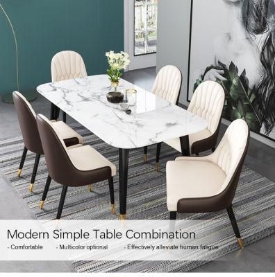 Nordic Modern Minimalist Luxury Marble Dining Table