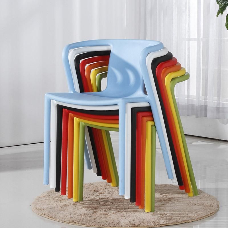Italian Light Luxury Furniture Red Dining Chair Simple Creative Hotel Chair Plastic