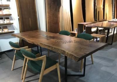 Custom Size Maple Solid Wooden Table Top /Walnut Butcher Block Top /Epoxy Resin Table/ Natural Wood Table / Countertop/ Console with Live Edge
