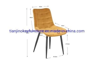 Okay Furniture Dining Chair Classic Dining Chair Dining Chair with Chrome Metal Tube Legs