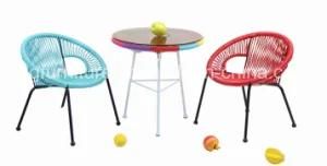 703A-Stpe Outdoor Bistro Stackable Rattan Garden Chair