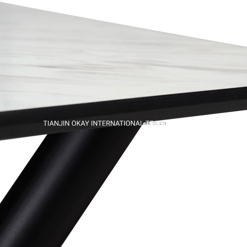 Factory Modern Restaurant Home Dining Room Furniture Slate Dining Table