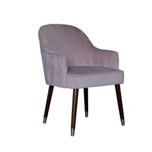 Modern Style Vertical Stitch Design Velvet Arm Chair