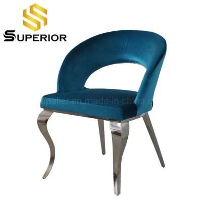 European Style Factory Outlet Luxury Modern Restaurant Upholstered Dining Chair