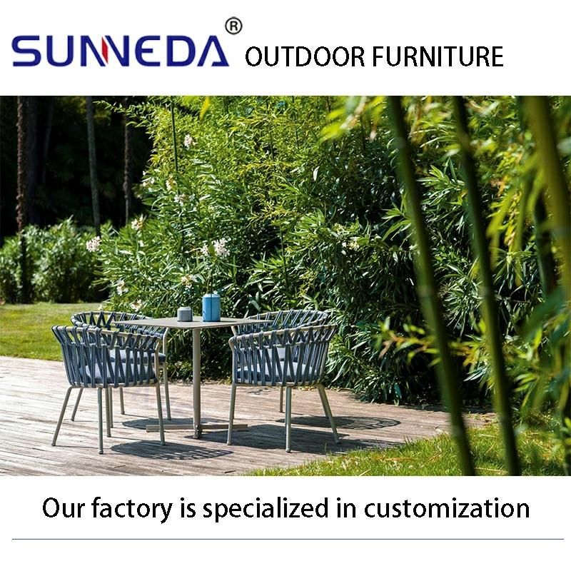 Nordic Style Popular Traditional Weaving Metal Wholesale Outdoor Sofa Set