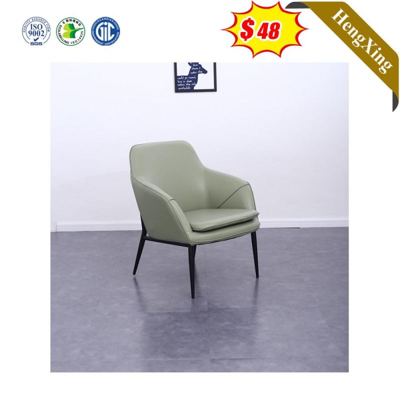 Modern Cheap Furniture Metal Steel Frame Work Visitor Leather Dining Chair