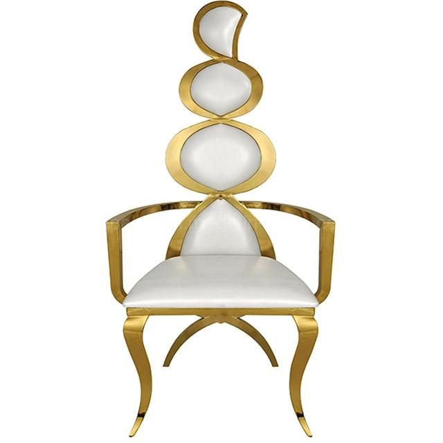 Saudi Arabia Wholesale King Throne Chair Wedding Tiffany Gold Armchair