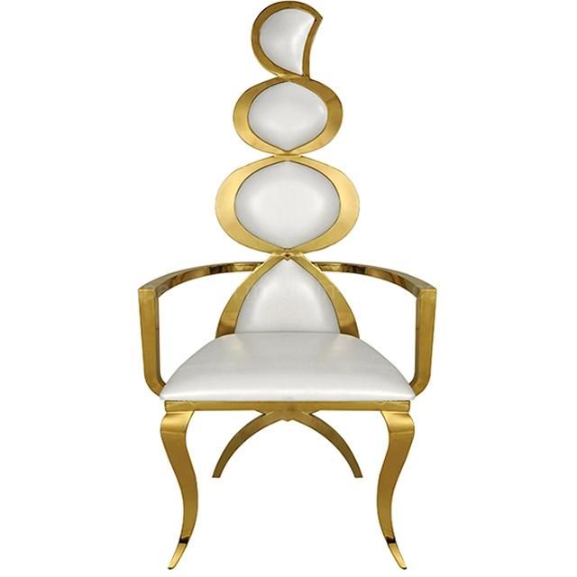 Saudi Arabia Wholesale King Throne Chair Wedding Tiffany Gold Armchair