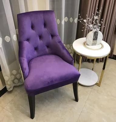 Wholesales Accent Tufted Modern Hotel Wedding Party Event Antique Fabric with Back Ring Restaurant Banquet Dining Chair