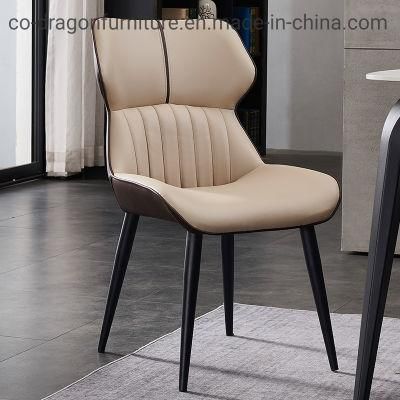 Fashion Wholesale Home Furniture High Back Steel Leather Dining Chair