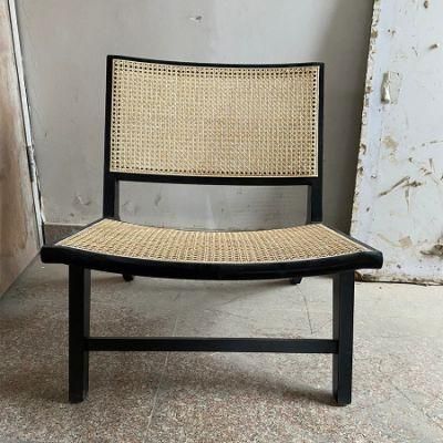 Kvj-6545 Comfortable Black Wooden Pj Relaxing Chair