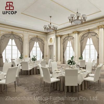 (SP-LC219) Steel Frame Stacking Leather Dining Chair for Hotel, Restaurant, Wedding, Exhibition