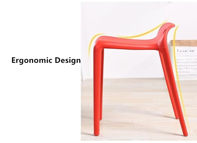 Colorful Hot Sale PP Material Outdoor Plastic Stackable Dining Chair