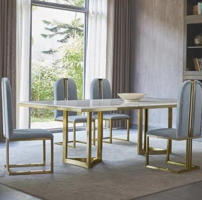Modern OEM Furniture Marble Dining Table Set