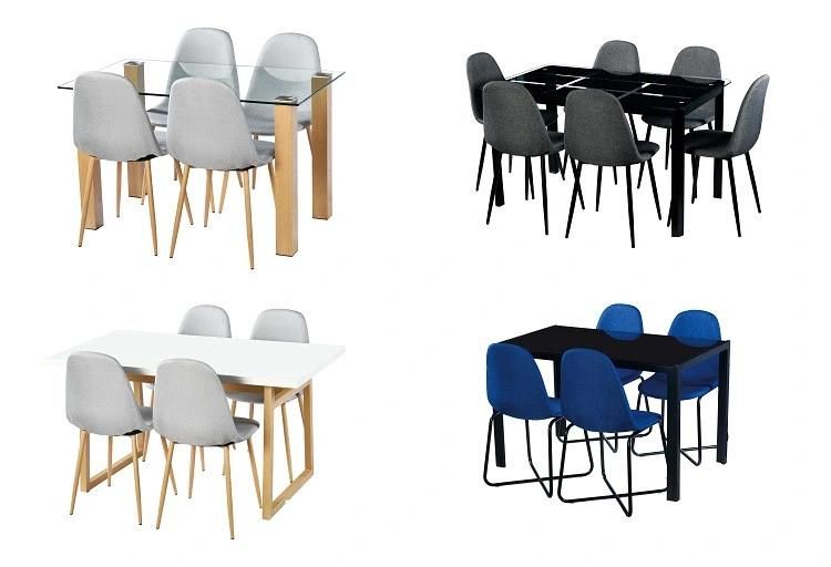 Popular Design for Four-Seater Dining Table and Chair Set