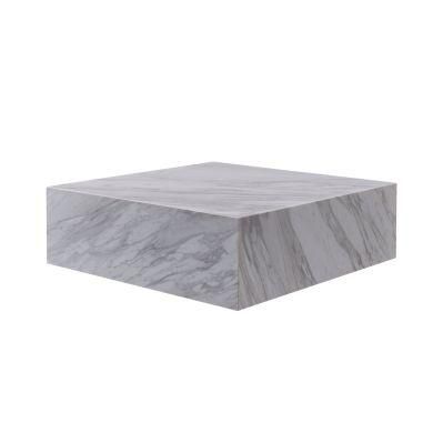 High Quality Luxury Plywood Natural Lauren Black Gold Jazz White Marble Top Villa Restaurant Living Home Coffee Table Lt03