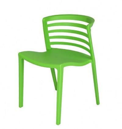 PVC Outdoor Retro White Student Clover Nook Elsa Dining Chair