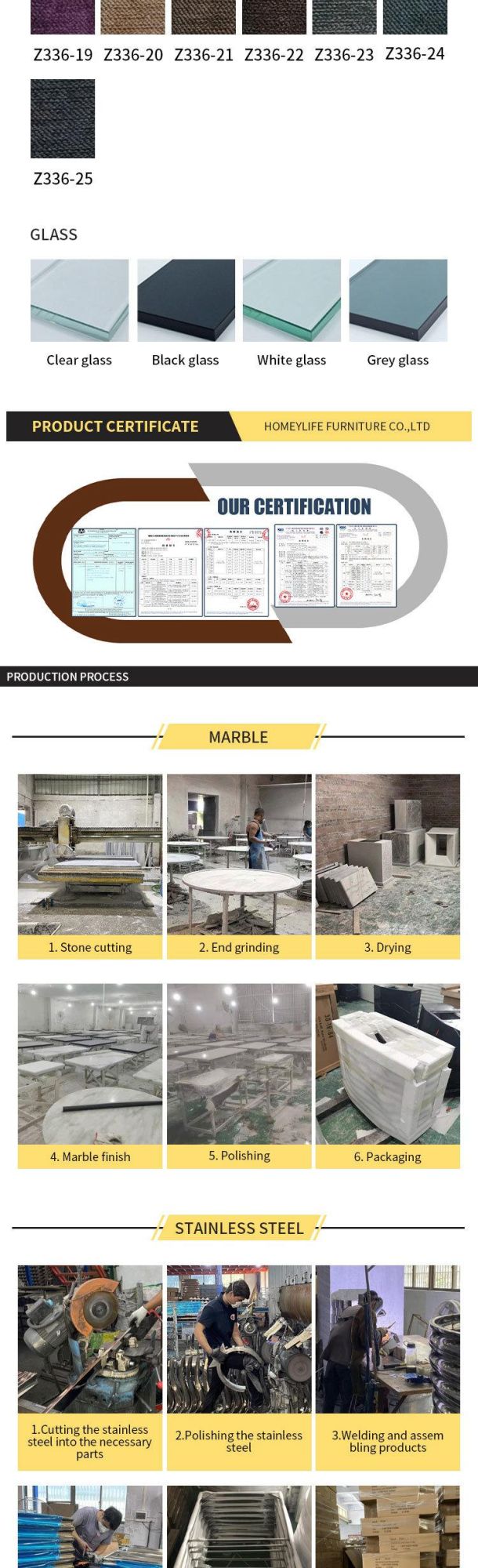 Unique Design Modern Household Furniture Marble Dining Table