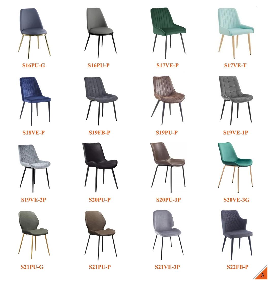 Optional Color Velvet Chair Modern Dining Room Furniture Chair