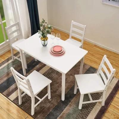 All Pine Solid Wood Frame Dining Table