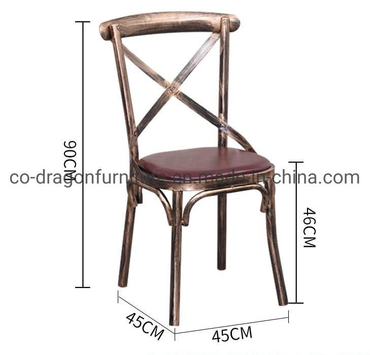 Modern Contracted Metal Iron Dining Chair for Home Furniture