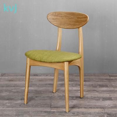 Kvj-7091 Butterfly Green Seat Solid Wood Dining Room Chair