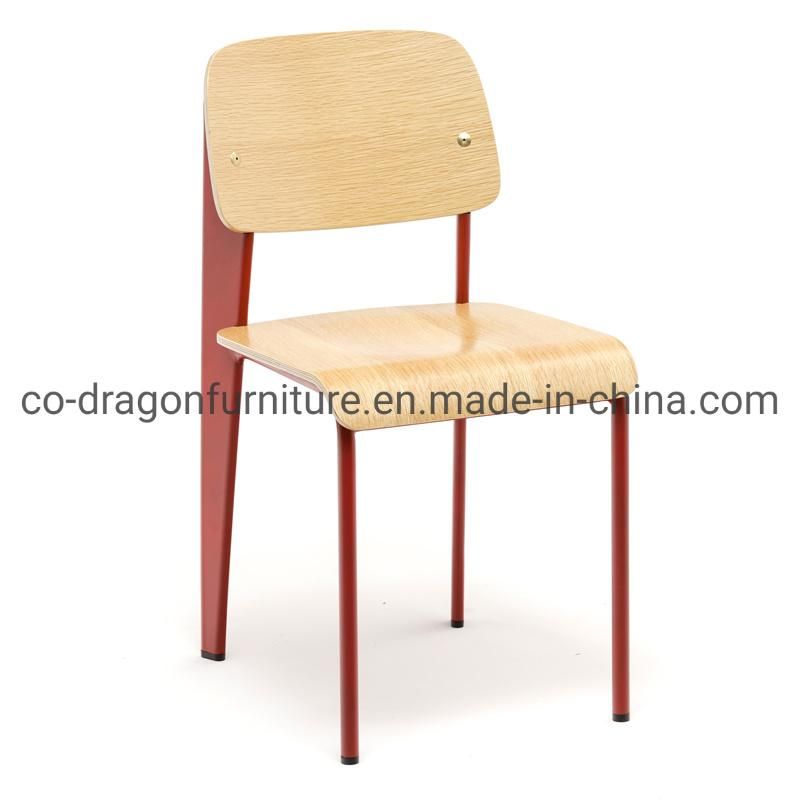 Wholesale Furniture Steel Restaurant Chair with Wood for Dining Furniture