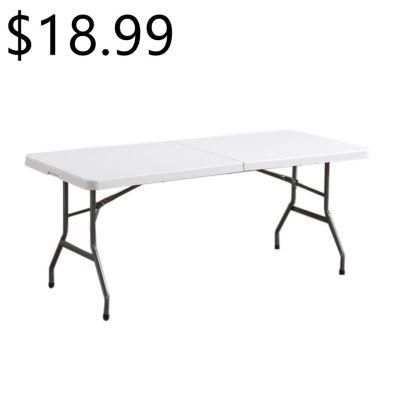 Modern Simple Cheaper Banquet Dining Event Rectangle Plastic Folding Table