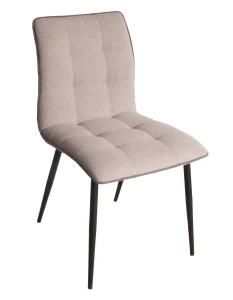 Modern Hotel Restaurant Living Room Metal Fabric Dining Chair