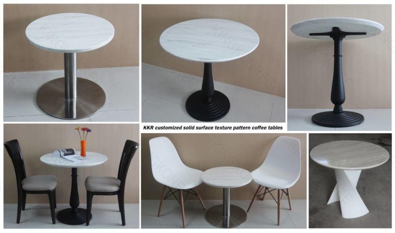 Kkr Colorful Modern Furniture Artificial Stone Stylish Dining Table