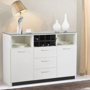 Customizable White Wooden Sideboard with 2 Door 3 Drawer