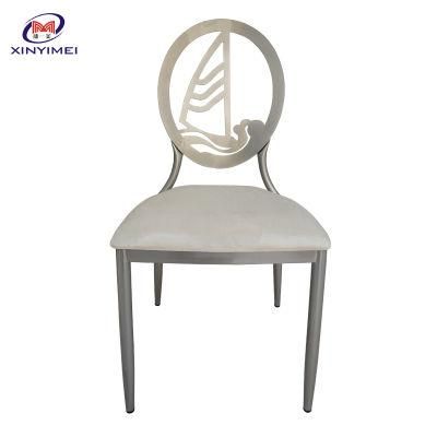 New Design Sailboat Pattern Wedding Party Metal Chair Wholesale