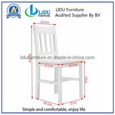 Dining Room Furniture Set Cheap Modern Simple Design Dining Table and 4 Chair Set White Color