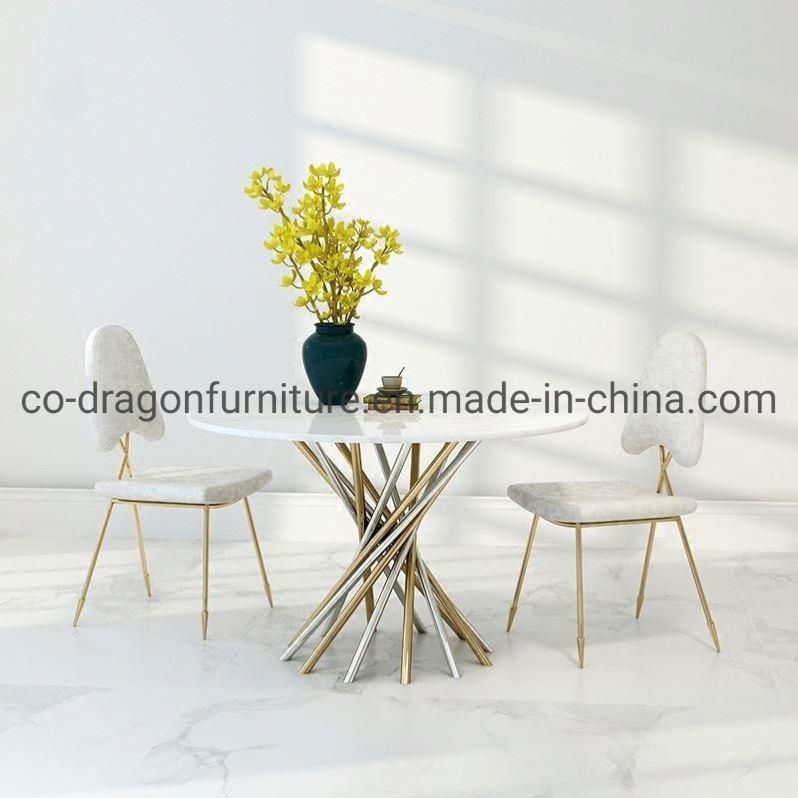 2021 New Design Marble Round Dining Table for Dining Furniture