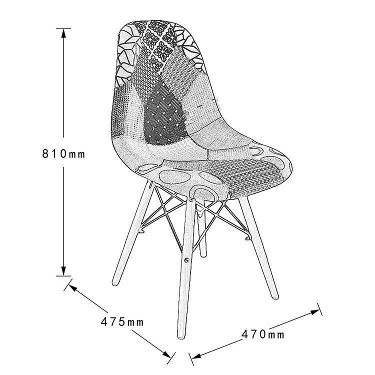 2021 Hot Sale Home Furniture Different Colors Optional PP Dining Chair with Metal Tube Legs