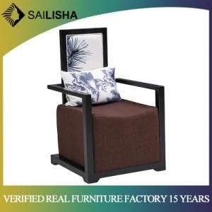 Foshan Factory Wooden Lounge Armchair Living Room Bedroom Leisure Sofa Furniture Single Seater Chair