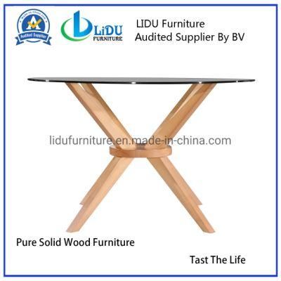 Best Sale Wooden Round Coffee Tables Simple Side Table Round End Table Glass Table Top Rectangular Table